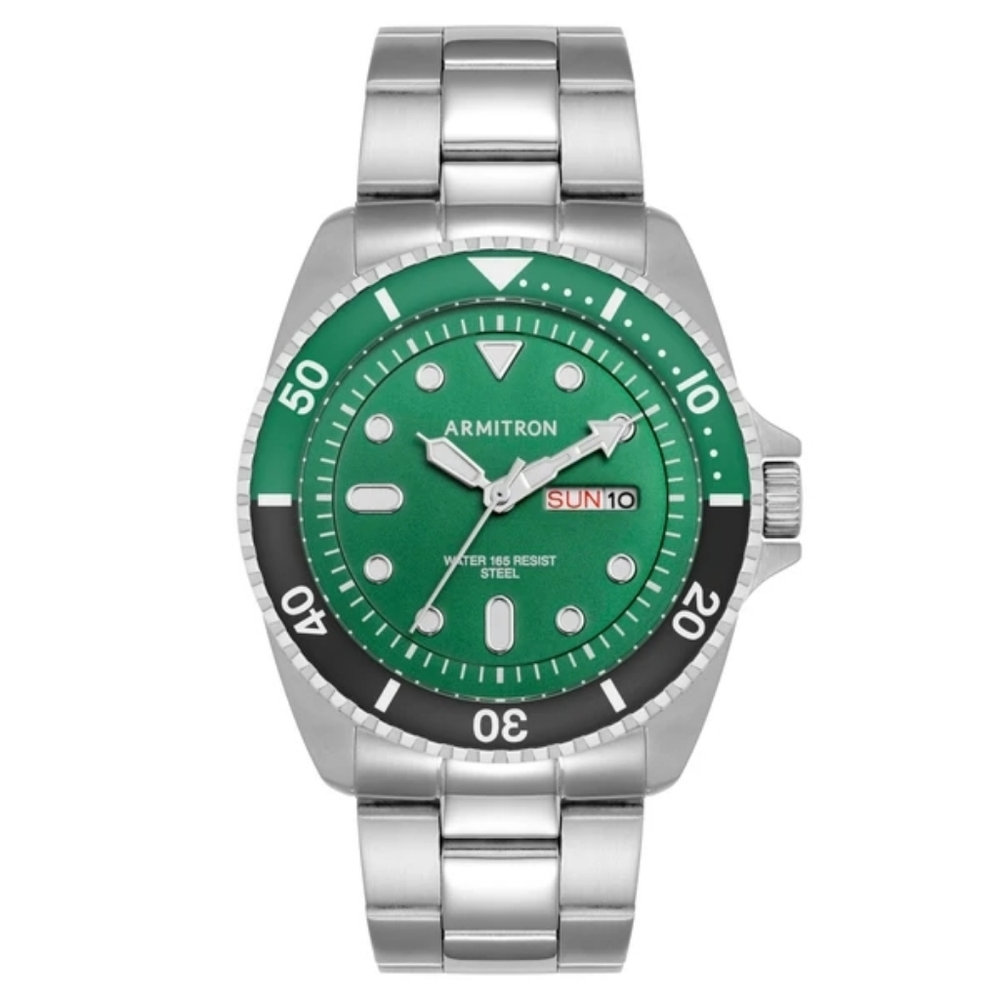 ARMITRON MENS WATCH ARMITRON 20/5583 WATCH ARMITRON DAY DATE BRACELET WATCH NEW